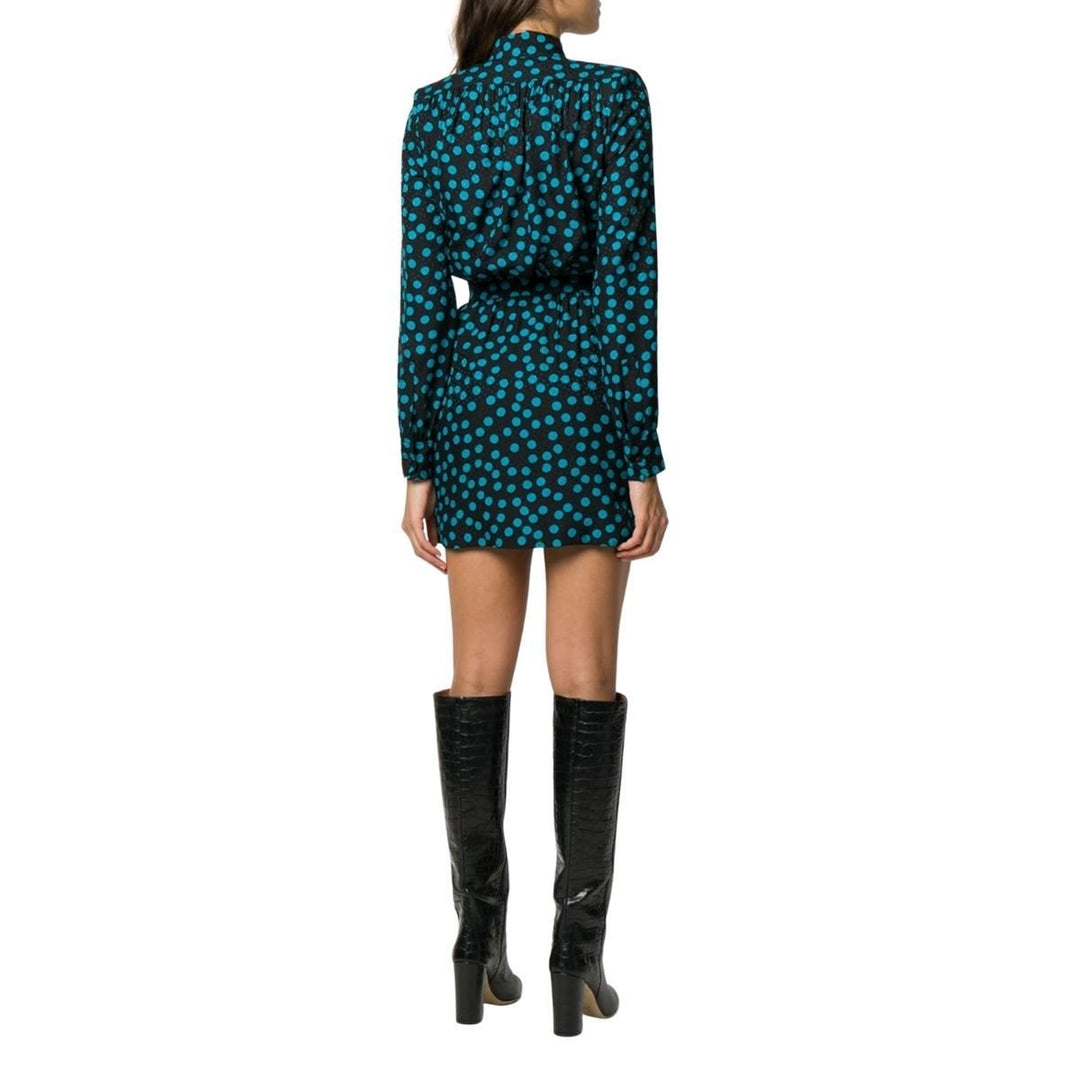 Double Polka Dot V-neck Dress