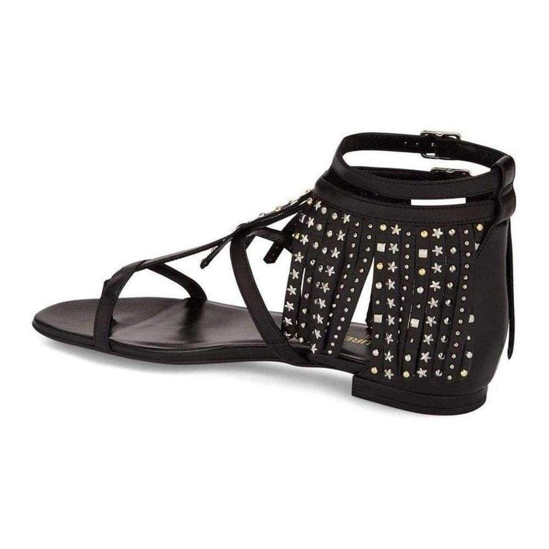 Leather Fringe Sandals