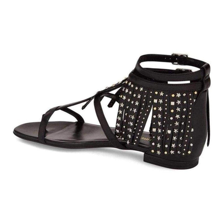 Leather Fringe Sandals