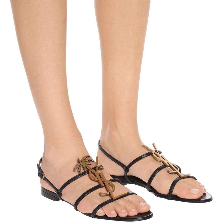 Metal Monogram Cassandra Sandals