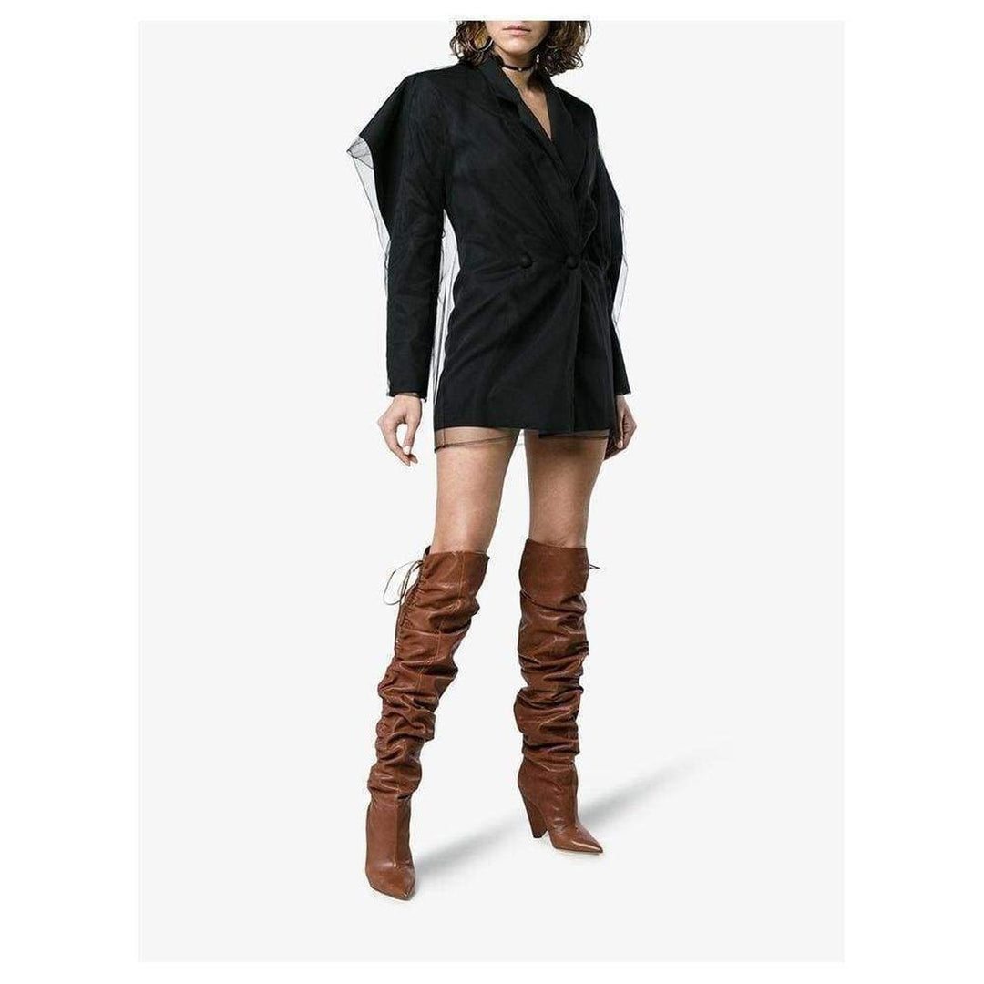 Niki 105 Leather Thigh High Boots