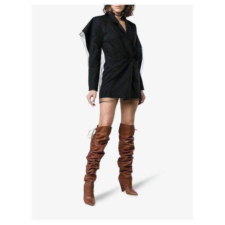 Niki 105 Leather Thigh High Boots