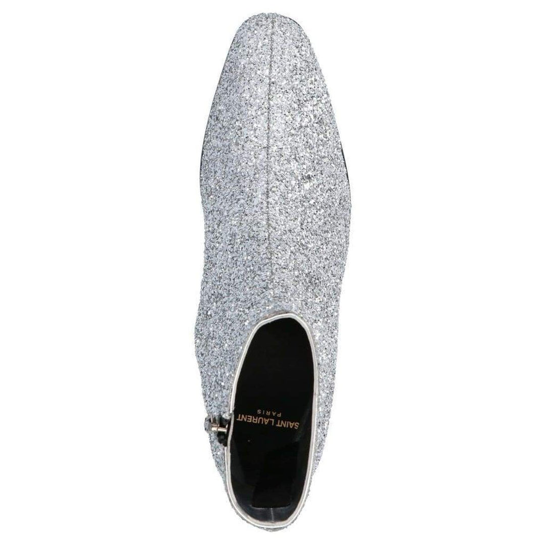SIlver Glittler Ankle Boots