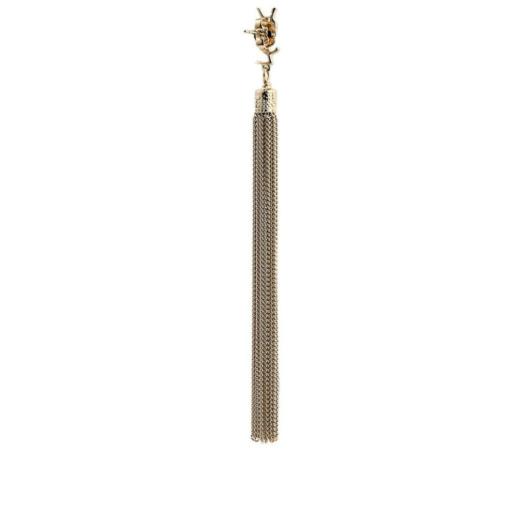 YSL Monogram Chain Drop Earrings