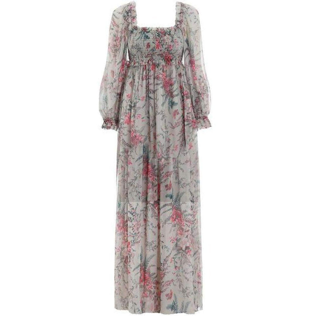 Zimmermann-Bayou Shirred Long Dress - Runway Catalog