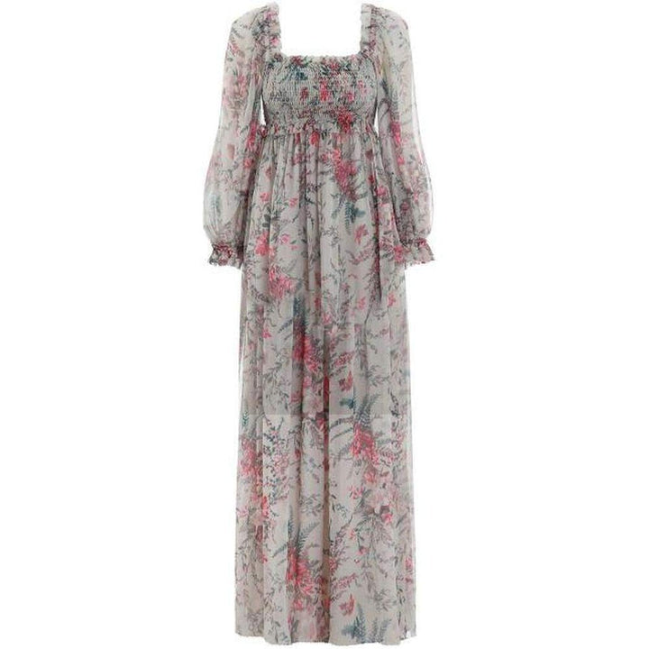 Zimmermann-Bayou Shirred Long Dress - Runway Catalog