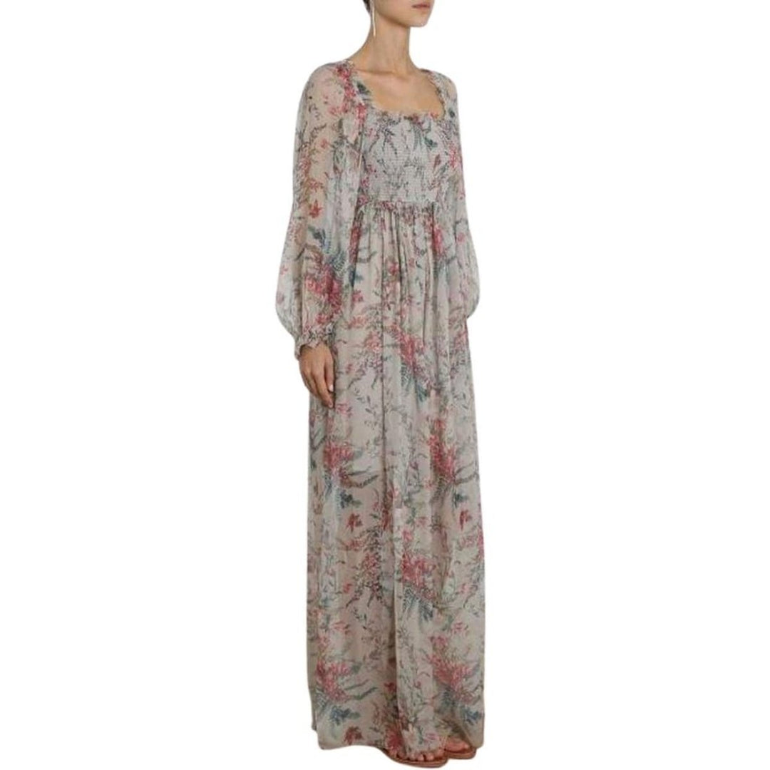 Bayou Shirred Long Dress