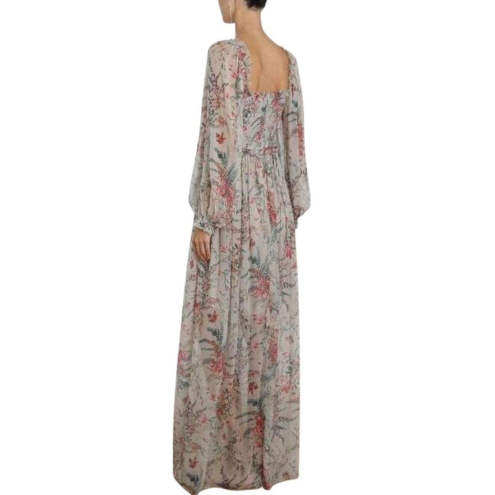 Bayou Shirred Long Dress